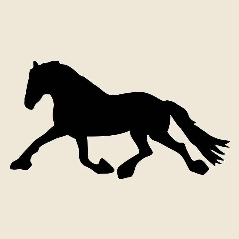Ein laufendes Pferd