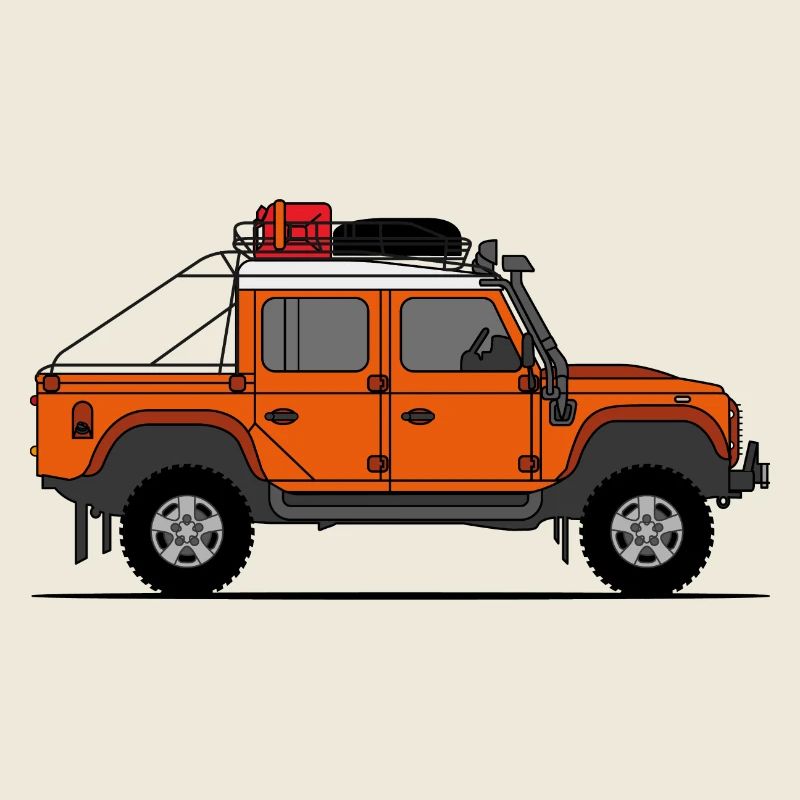 Defender Double Cab Offroad Orange