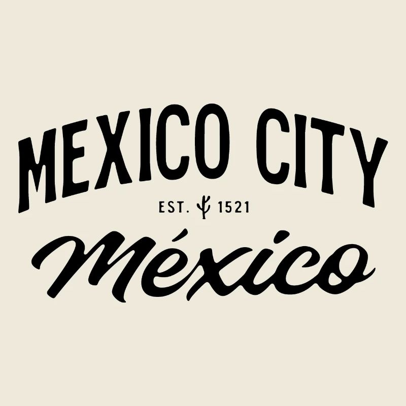 Lettrage vintage de Mexico
