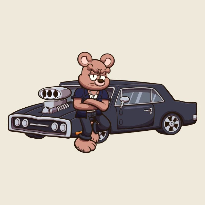 Fast And Angry Teddy Bear