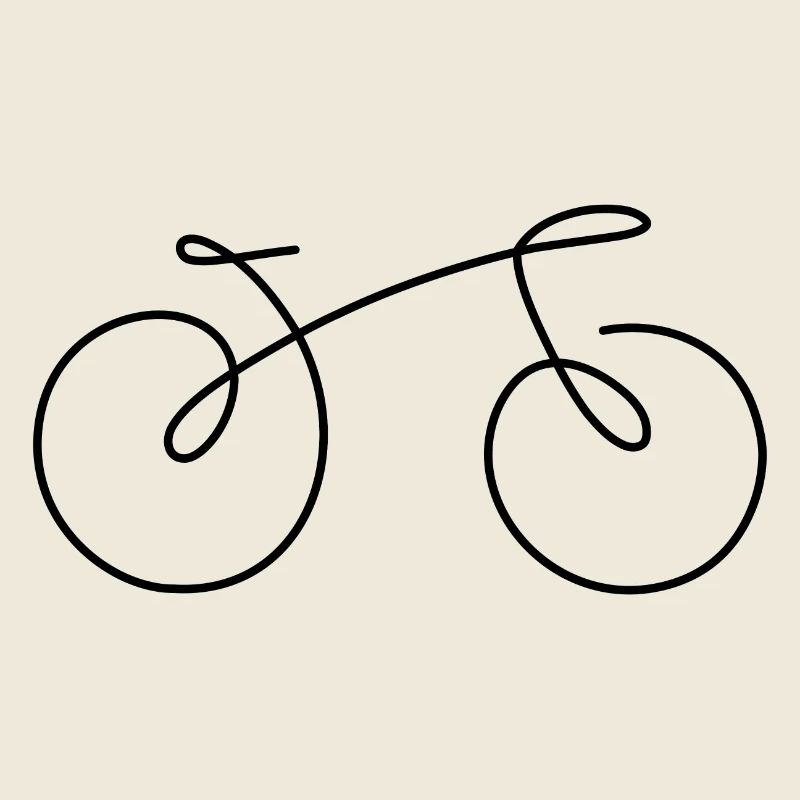 Fahrrad Linie
