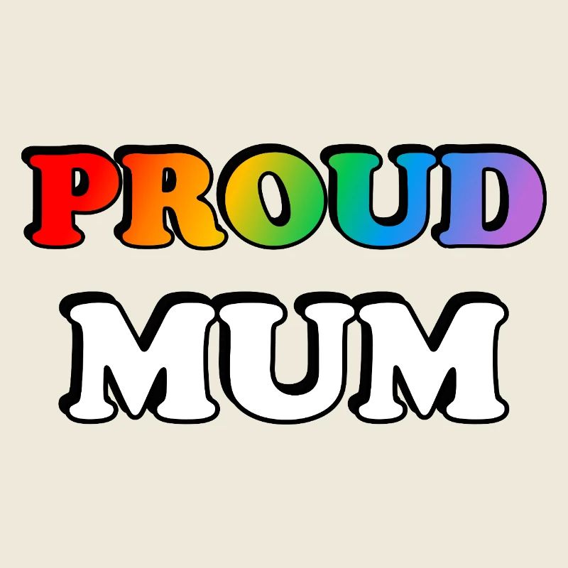 Regenbogen Stolze Mutter LGBTQ Stolz