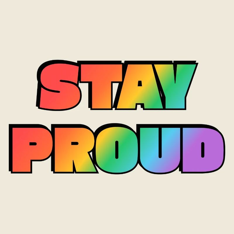 Stay Proud Rainbow Gradient