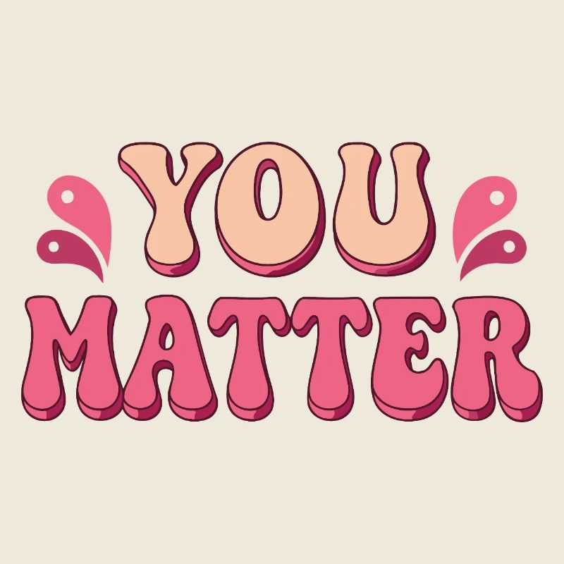 You Matter Pop-Art-Typografie