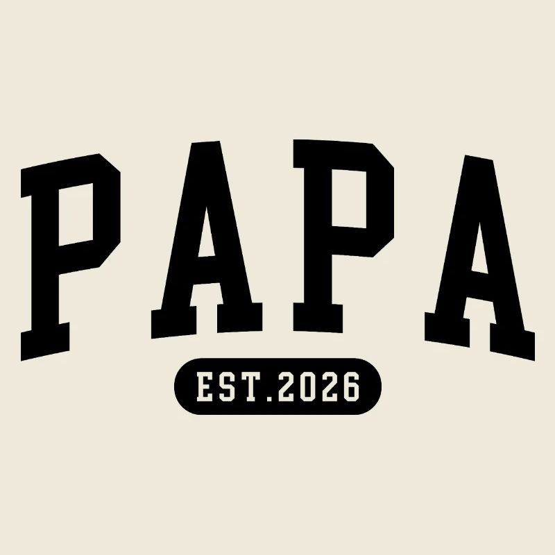 Papa est. 2026 – Logo Design Statement neue Papas
