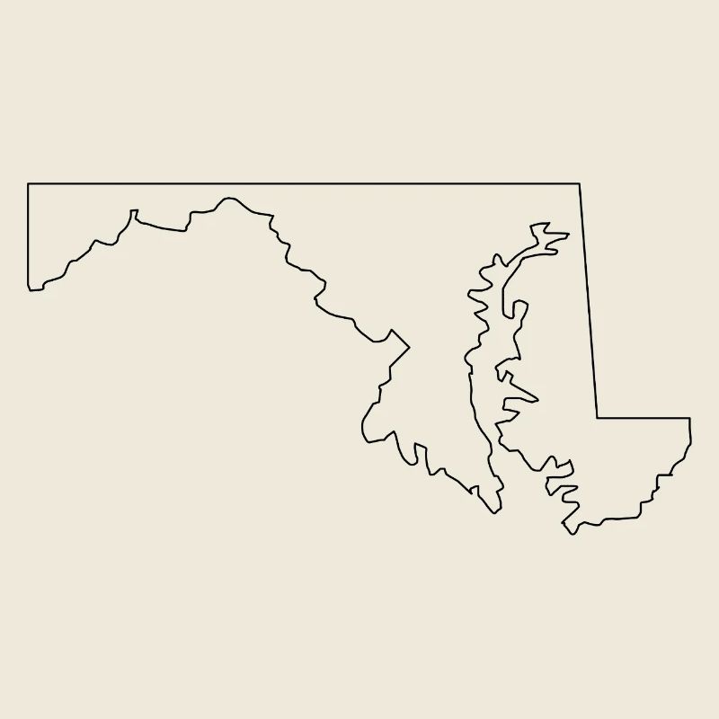 Carte du Maryland