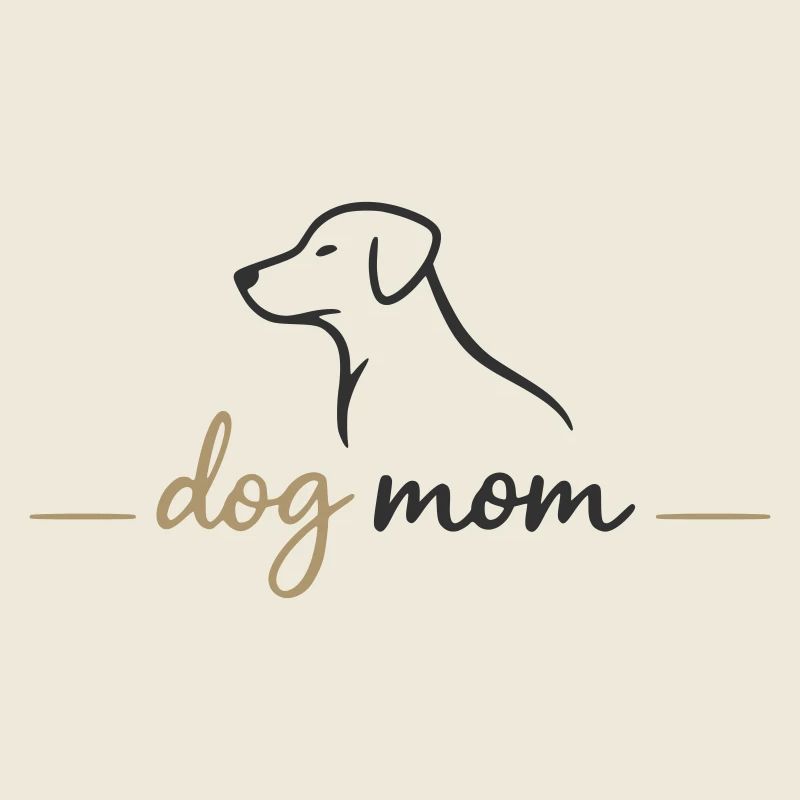 Graphique de la silhouette de la maman du chien