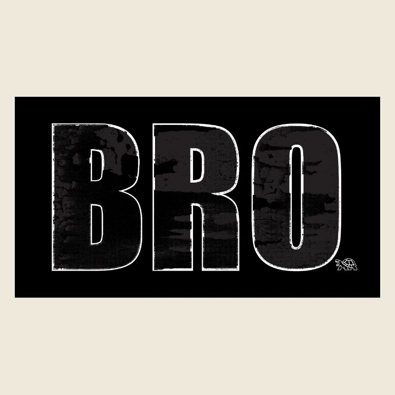 Bold BRO Distressed Typography Tee