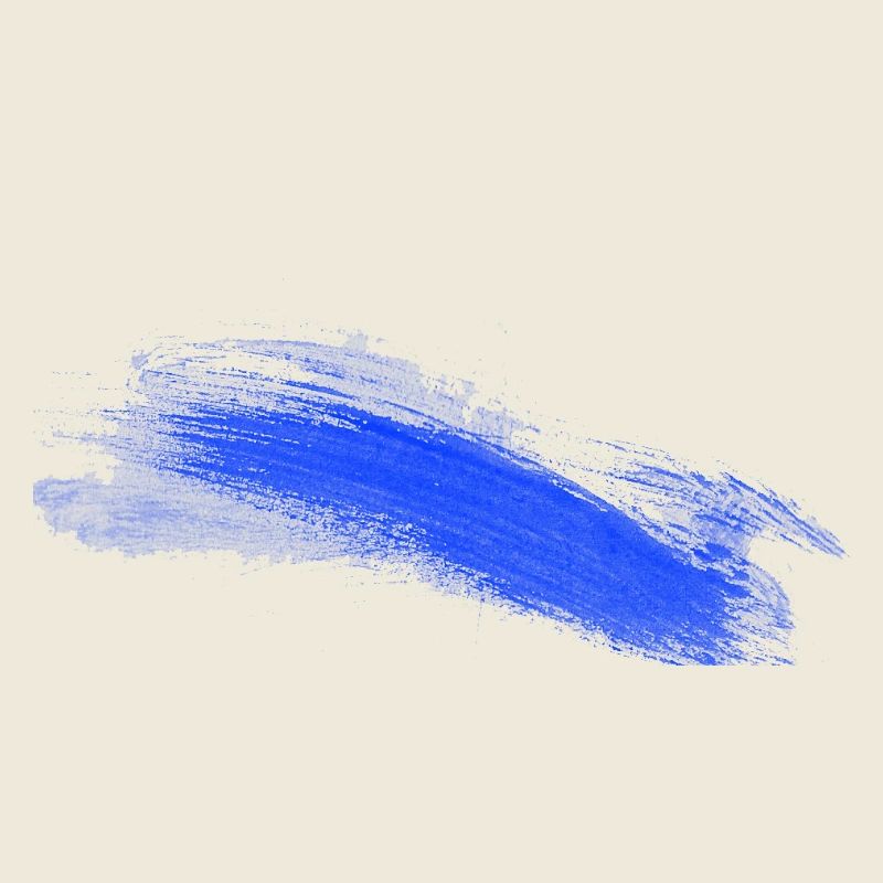 Blauer Tintenstreifen Aquarell