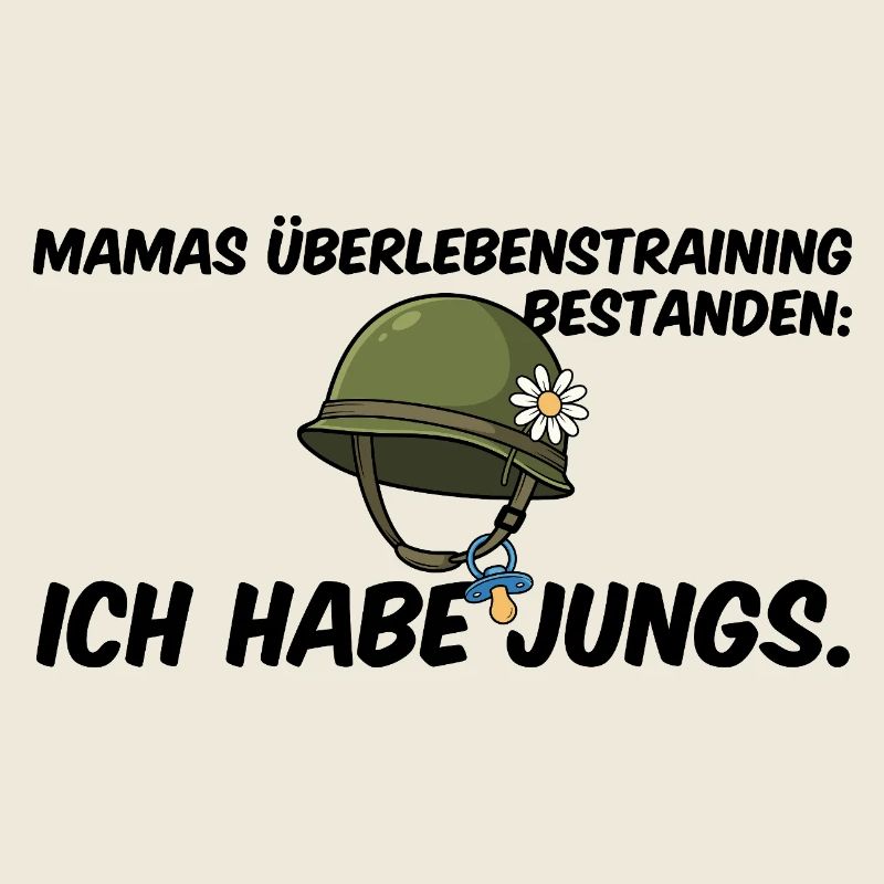 Jungs Mama Überlebenstraining Helm Muttertag
