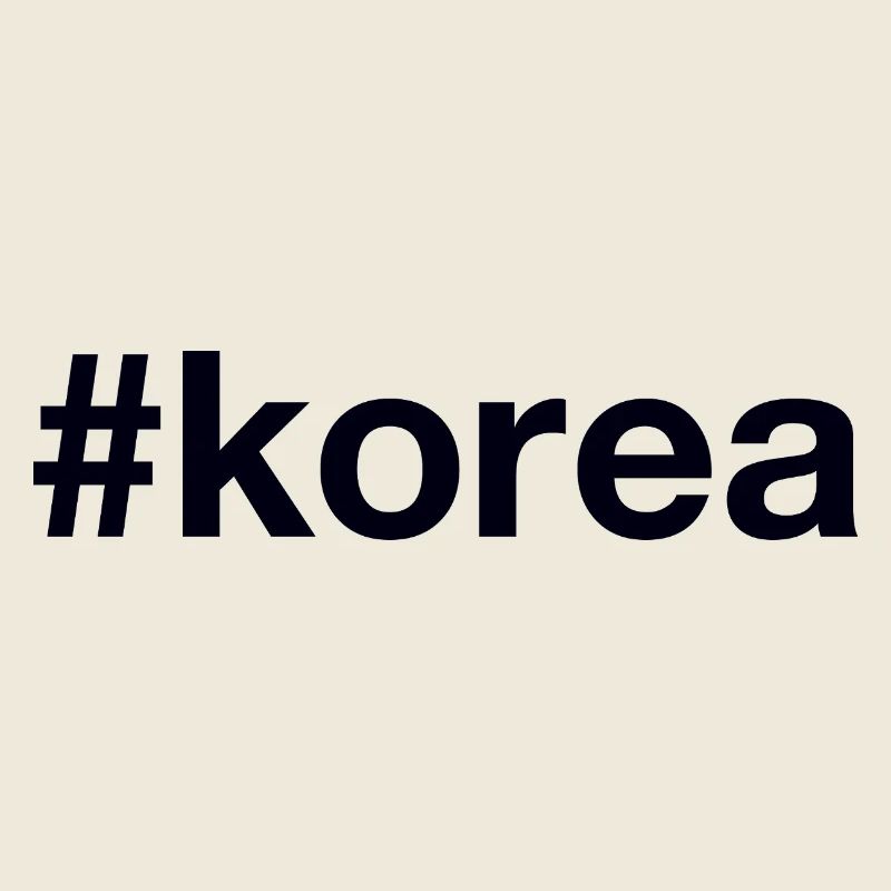 KOREA Hashtag
