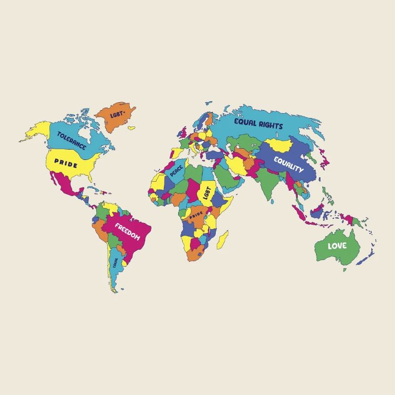 LGBT Pride Month LGBTQ World Map