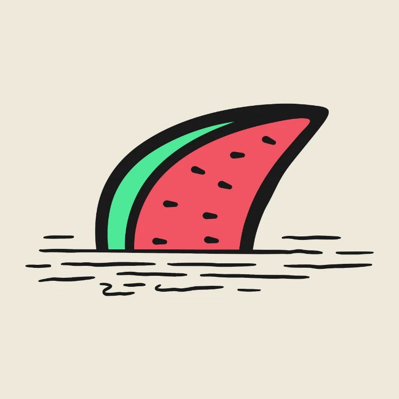 Aileron de requin pastèque