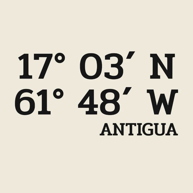 Antigua Coordinates - Coordinates - Caribbean