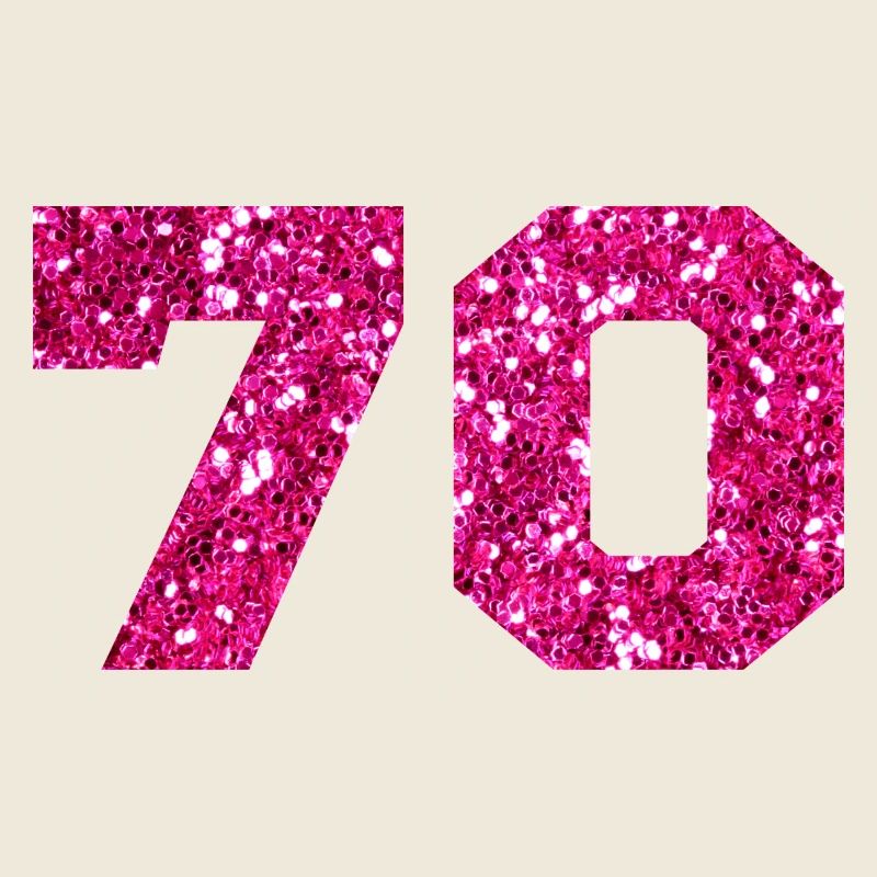 70 paillettes rose - 70e anniversaire