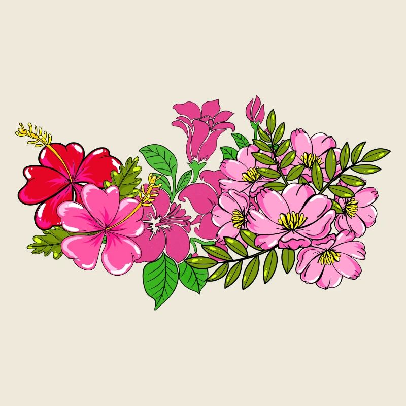 Pink wildflower bouquet