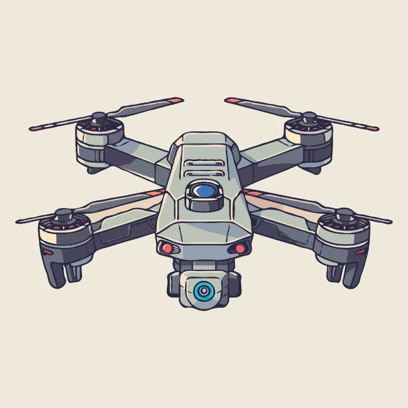 Futuristic drone illustration