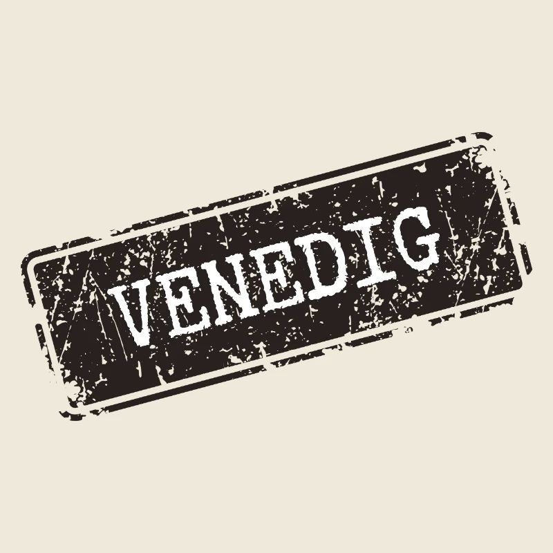Venice style illustration on clothes
