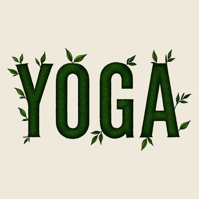 Yoga Vert Feuillage Texturé