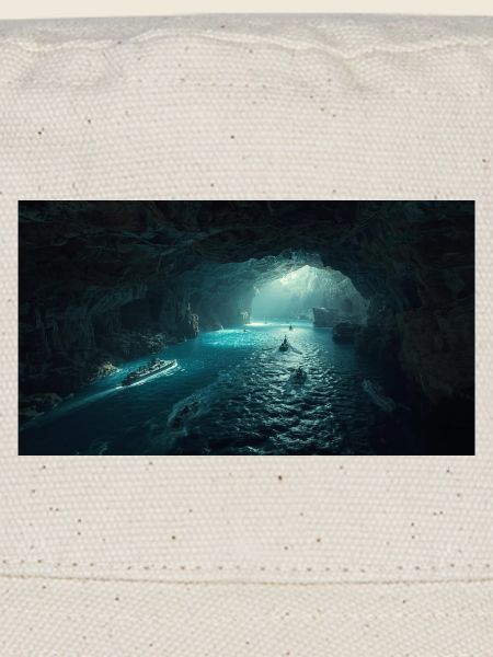 Luminous sea cavern