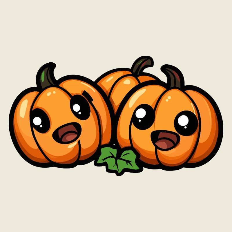Pumpkin Halloween Cute Comic