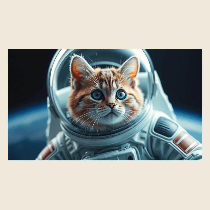 Astronaute Cat en orbite