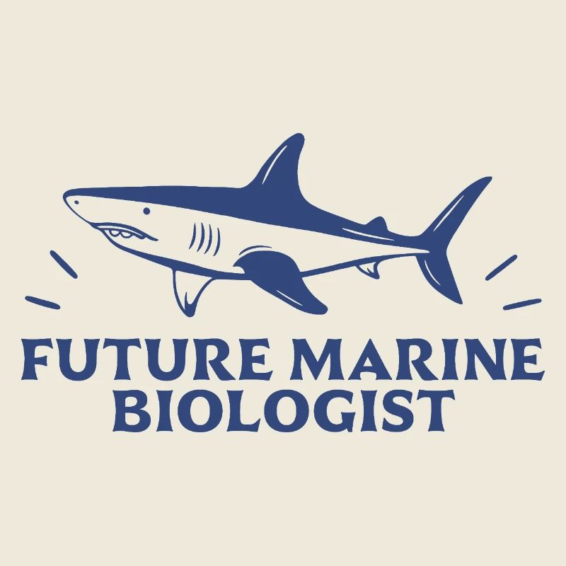 Future marine biologist student shark lover