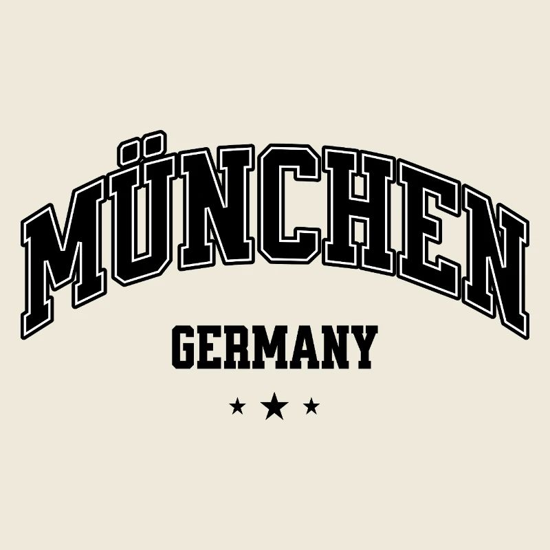 München Germany College Schriftzug