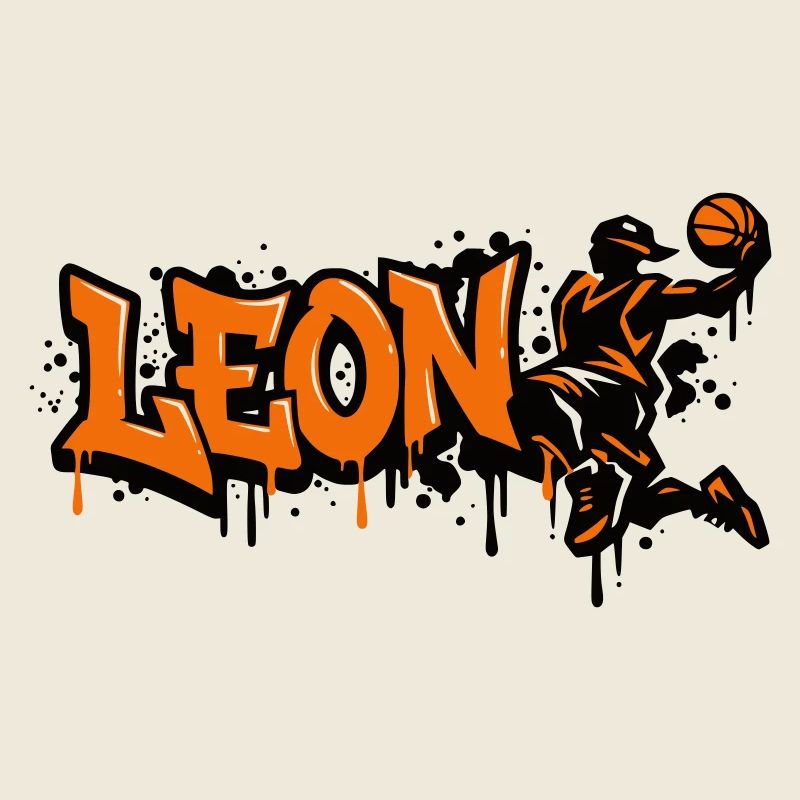 LEON Graffiti Basketball Dunk
