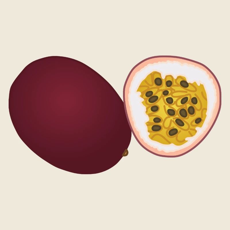 Passionsfrucht-Duo-Kunst