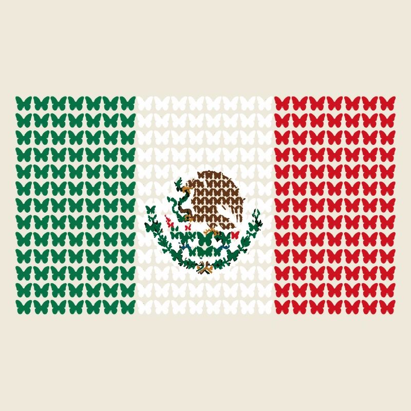 Motif de drapeau raster du Mexique