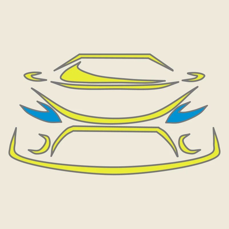 Auto Design gestaltbar in drei Farben