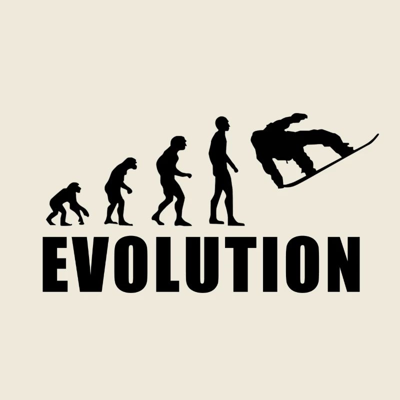 EVOLUTION SNOWBOARD Schnee Winter Geschenk