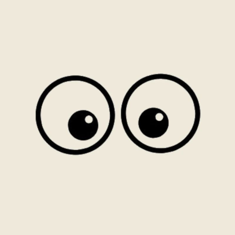 Duo d’yeux dans le style de la bande dessinée