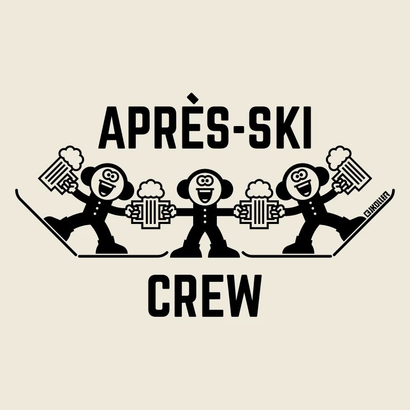 Après-Ski Crew Trio (Beer / Caricature / 1C)