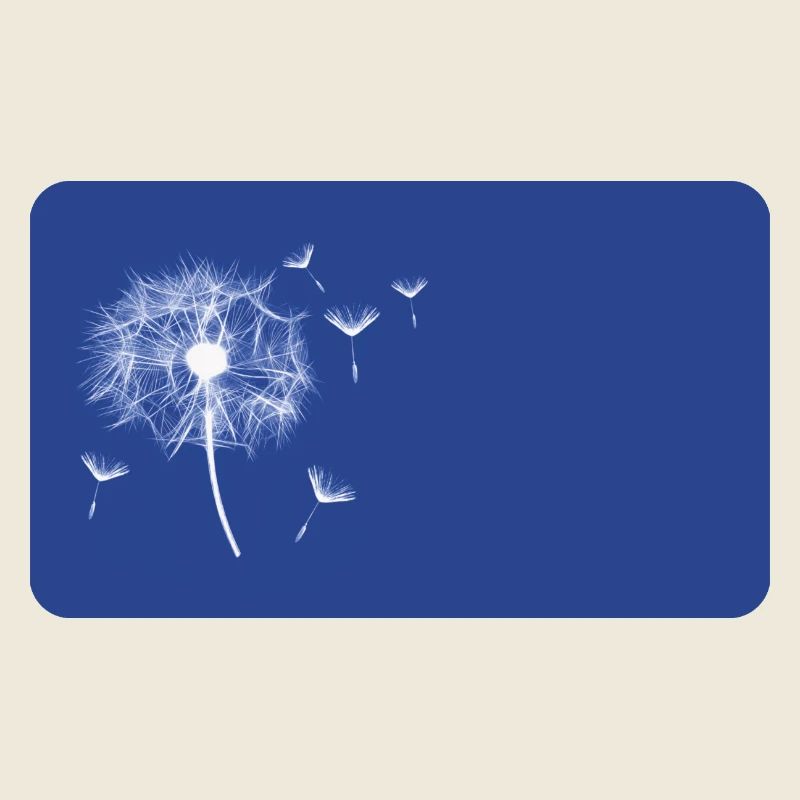 Pusteblume blau - personalisierbar