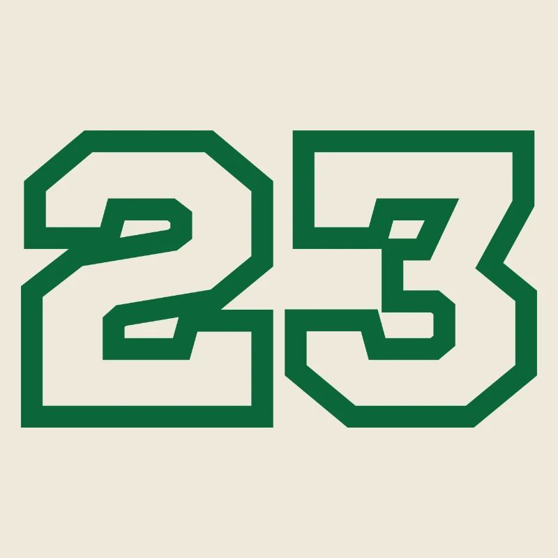 Numéro 23 sport vert