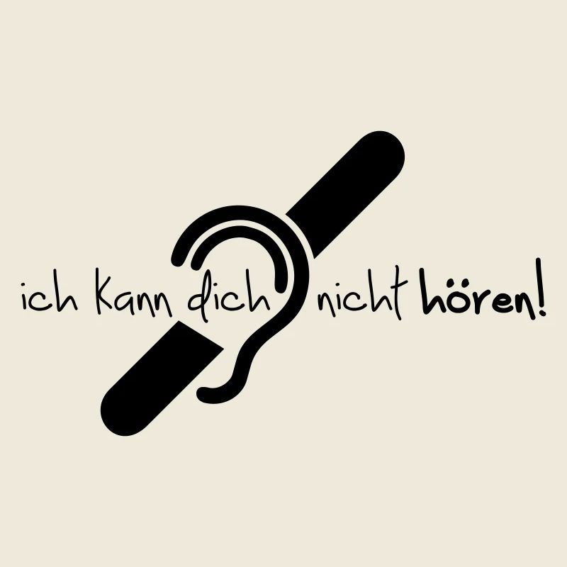 Ich kann dich nicht hören. Audition limitée.