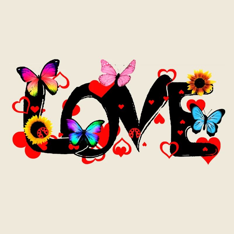 LOVE – Colorful Romantic Statement Design
