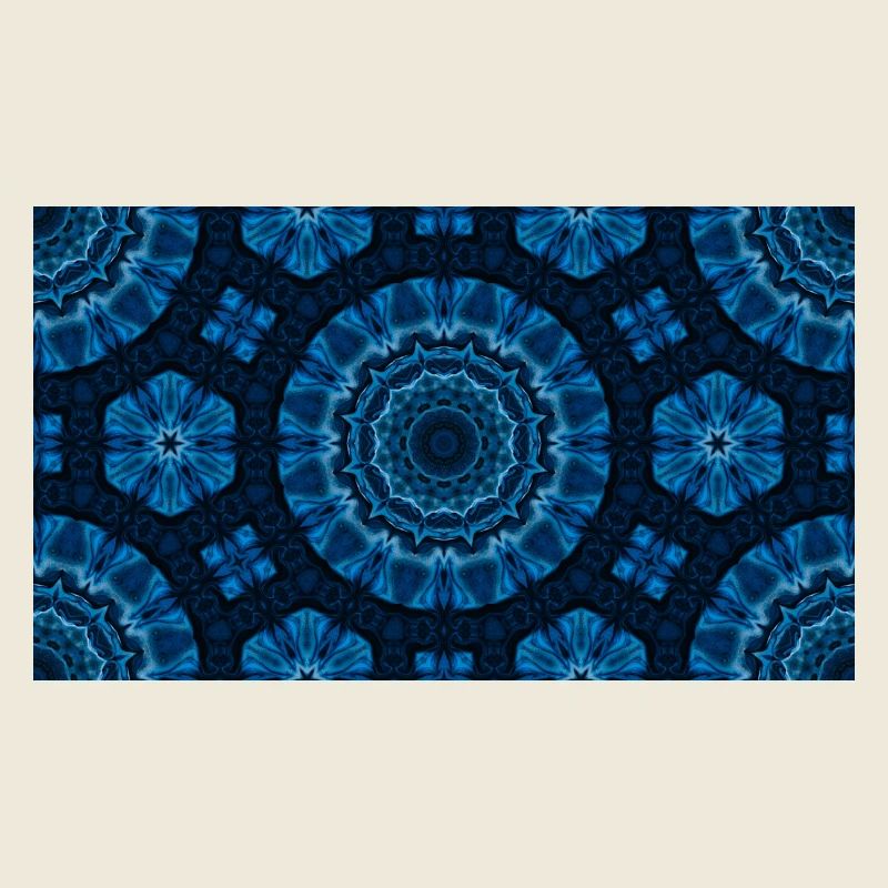 Azure Mandala Kaleidoscope