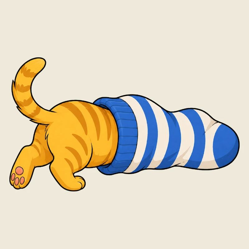 Cat in the sock