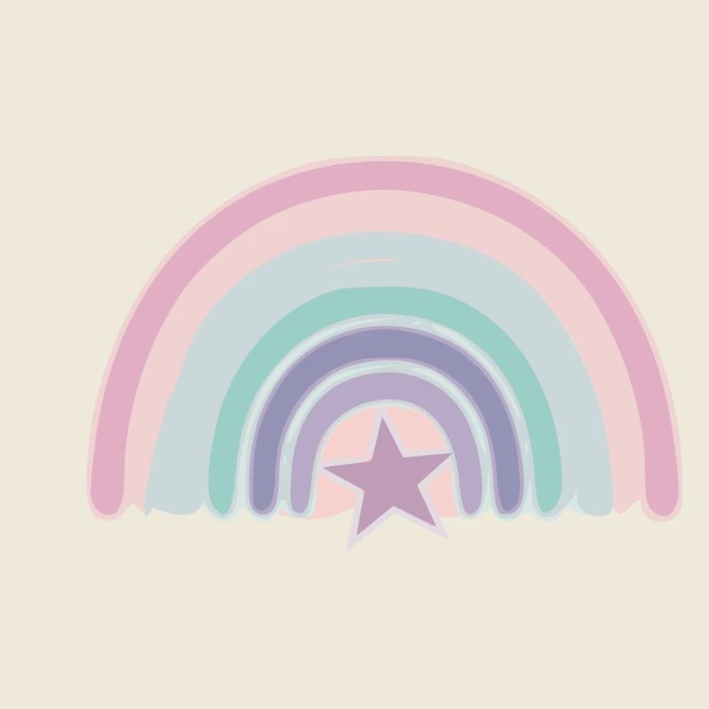 Regenbogen und Stern