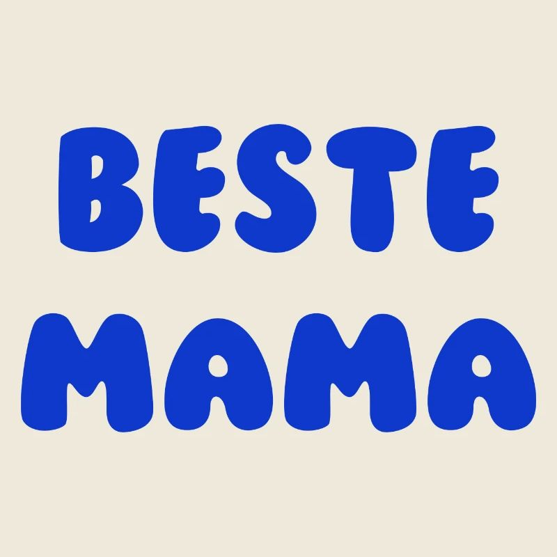 Beste Mama Blau