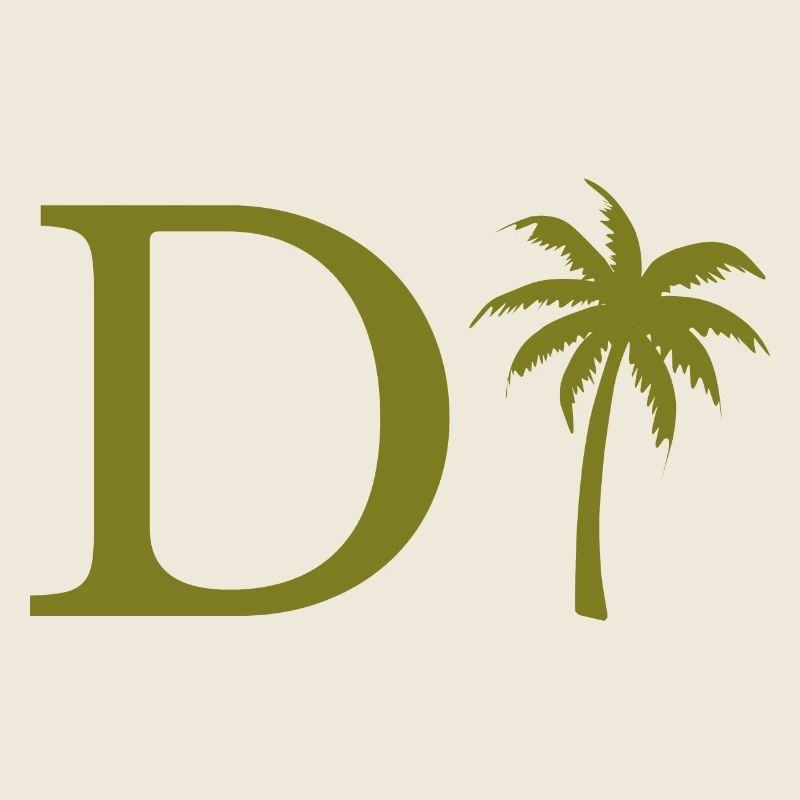 Buchstabe d Grüne Palme