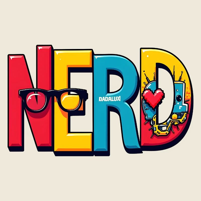 Nerd Chromatique Typographie 3D