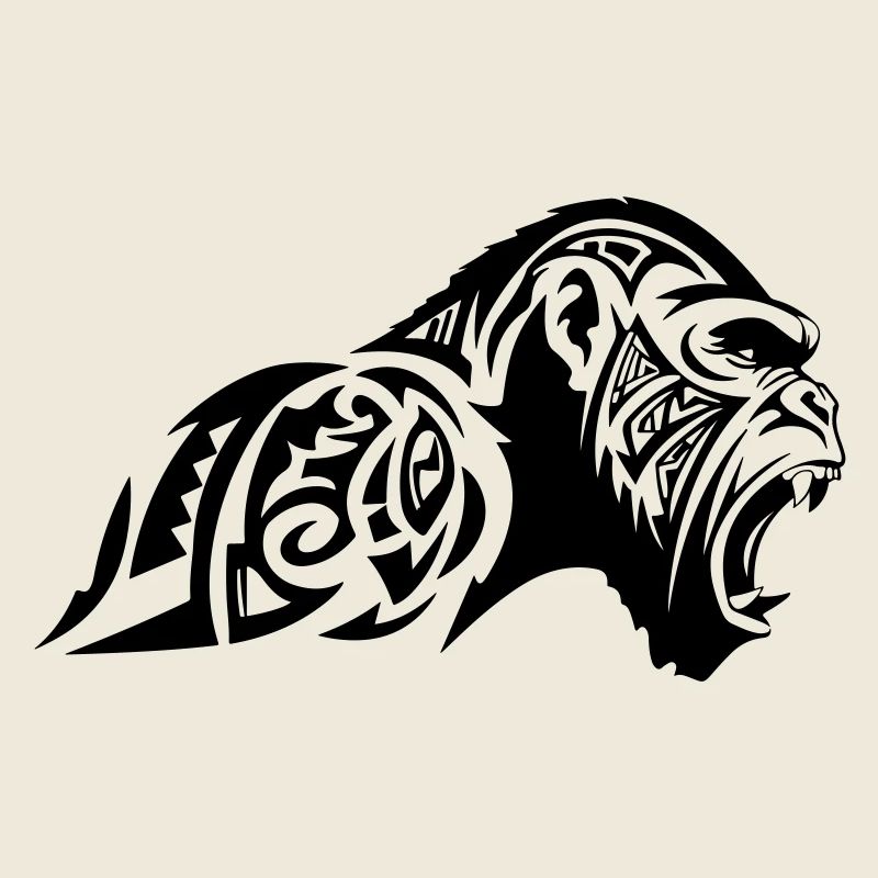 Gorille Bête Tribal