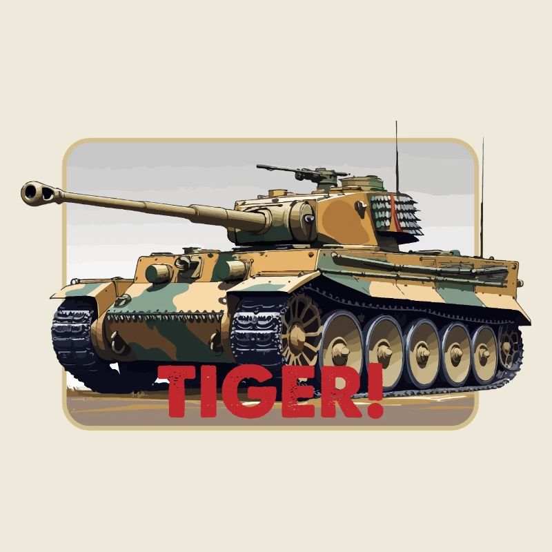 Tiger Panzer Illustration