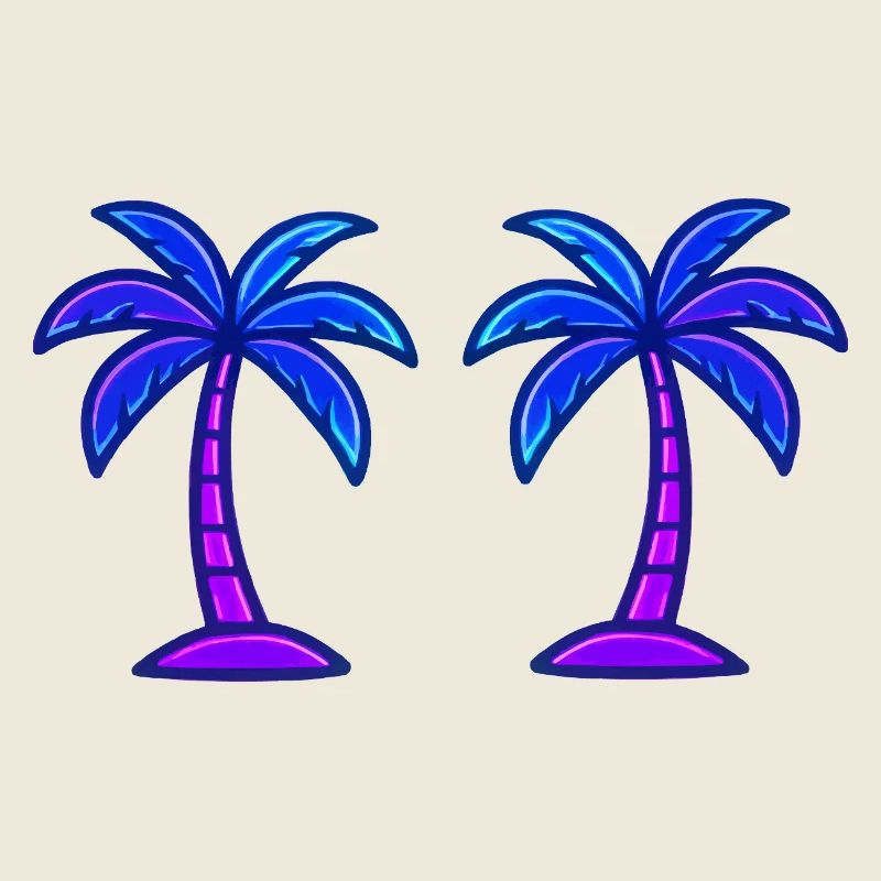 Néon des palmiers