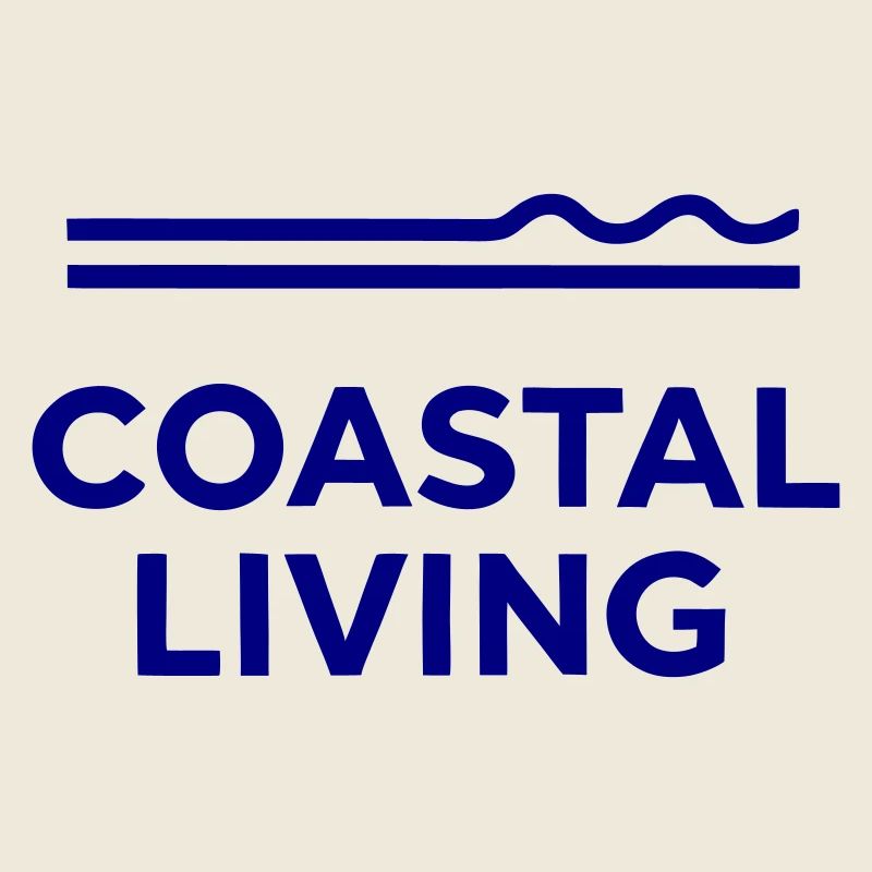 Lignes marines bleu côtier