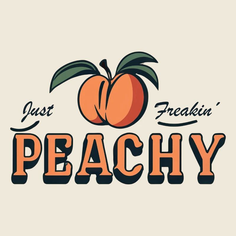 juste pêche - peach fruit dicton